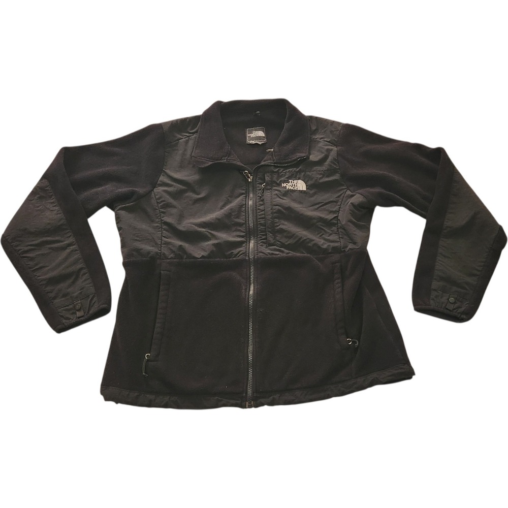 The North Face Denali Fleece Jacket Womens XL Black Full Zip Jacket Polartec